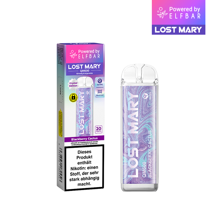 ELFBAR LOST MARY QM600 - Blackberry Cactus 20mg Nikotin