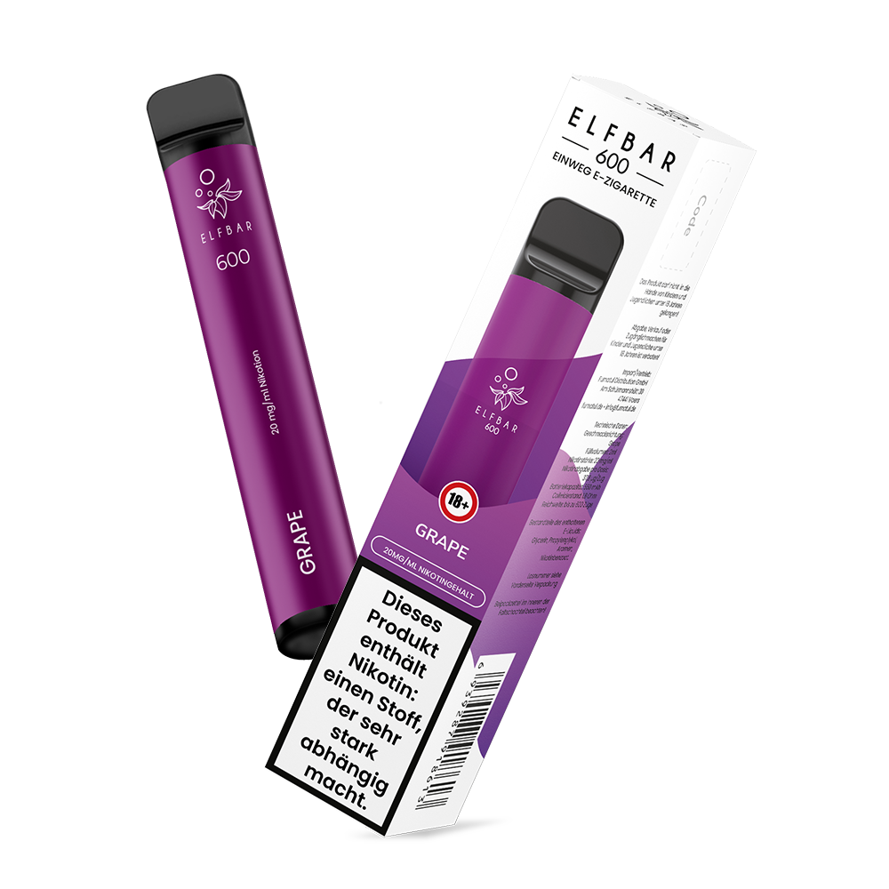 ELFBAR 600 Grape 20mg Nikotin