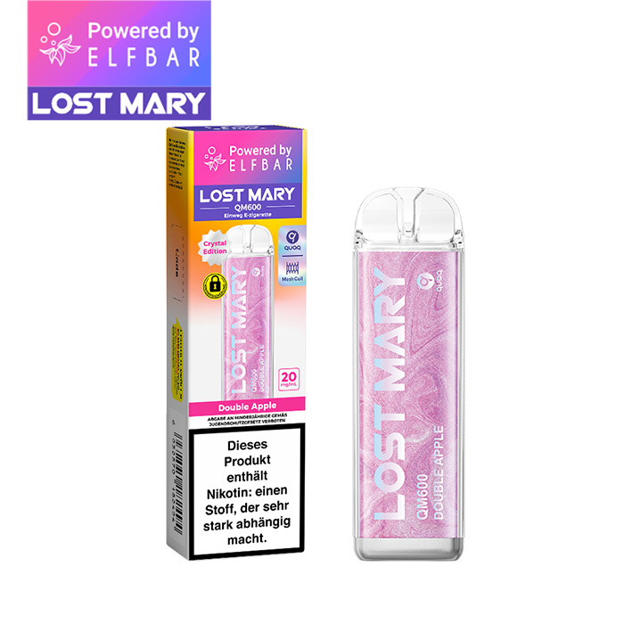ELFBAR LOST MARY QM600 - Double Apple 20mg Nikotin