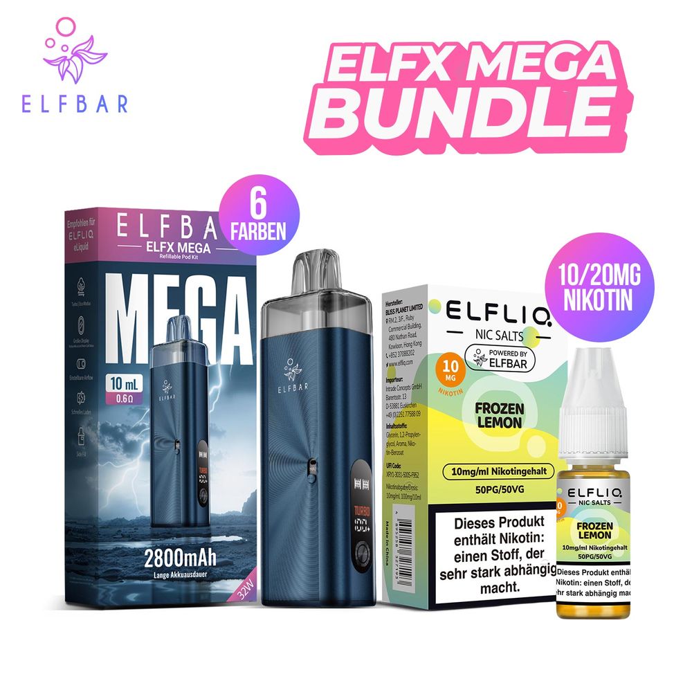 Elfbar Elfliq Liquid + ELFX Mega Bundle