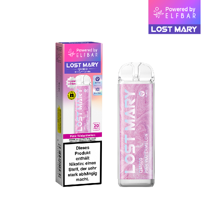 ELFBAR LOST MARY QM600 - Pink Watermelon 20mg Nikotin