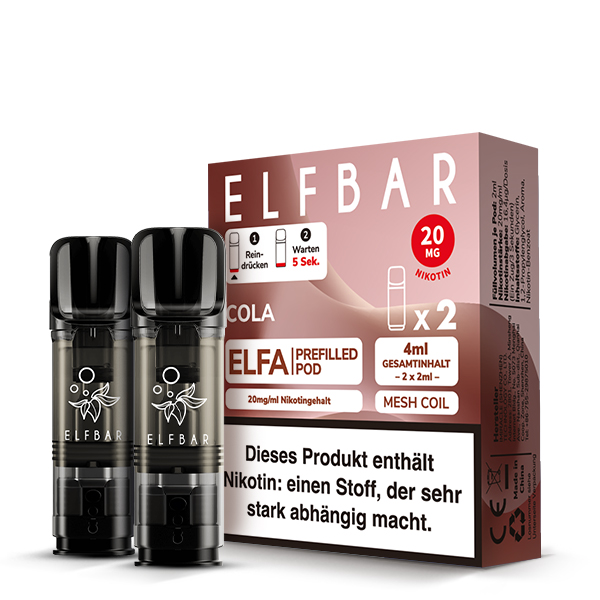 ELFBAR ELFA Cola 20mg Nikotin 2er Pack