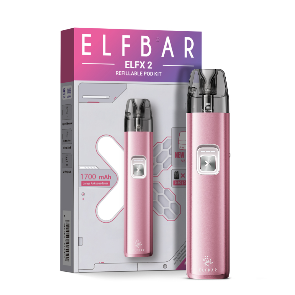 Elfbar ELFX 2 Pod Kit - 1700 mAh Farbe: Berry Pink