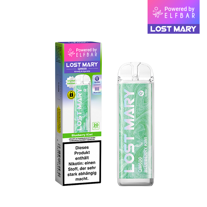 ELFBAR LOST MARY QM600 - Blueberry Kiwi 20mg Nikotin