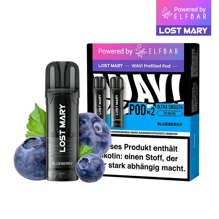 ELFBAR LOST MARY WAVI Blueberry 20mg Nikotin 2er Pack