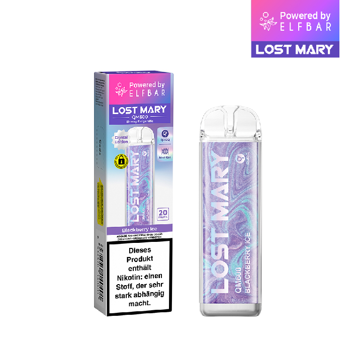 ELFBAR LOST MARY QM600 - Blackberry Ice 20mg Nikotin