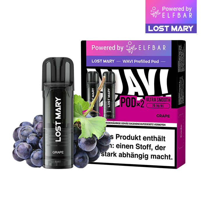 ELFBAR LOST MARY WAVI Grape 20mg Nikotin 2er Pack