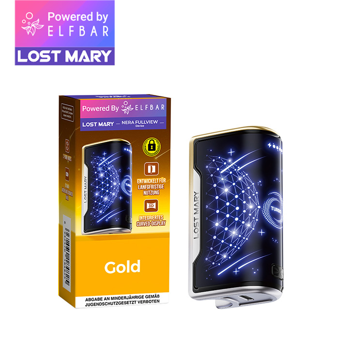 ELFBAR LOST MARY NERA FULLVIEW Device Farbe: Gold