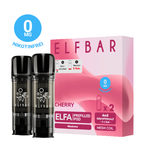 ELFBAR ELFA Cherry 0mg Nikotin 2er Pack