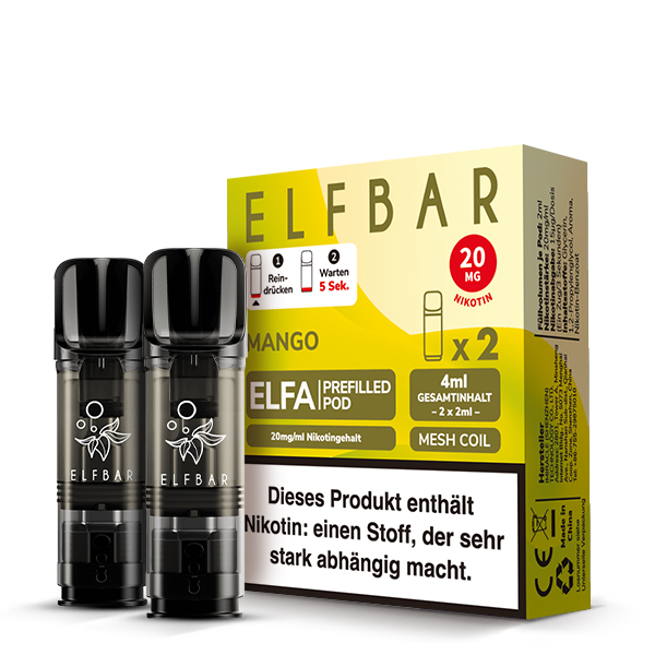ELFBAR ELFA Mango 20mg Nikotin 2er Pack